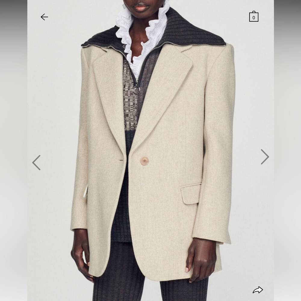 Sandro Oversized Suit Jacket